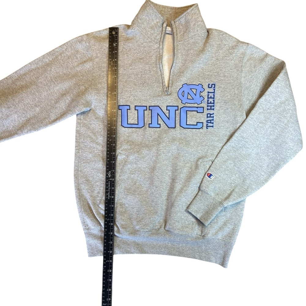 UNC‎ Champion University North Carolina Tar Heels 1/4 Zip Pullover Size Medium - Picture 3 of 8